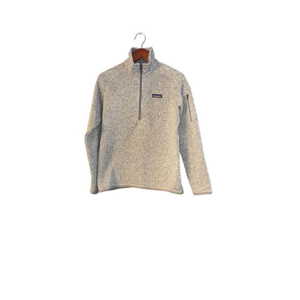 Patagonia Better Sweater Jacket Womens Medium Gray 1/4-Zip Long Sleeve Fleece